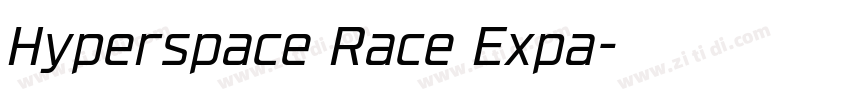 Hyperspace Race Expa字体转换